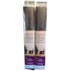Cricut Vinyl 12x24 Inch Adhesive Backed 3 Mil Permanent Dark Brown‎ 2 Sheets